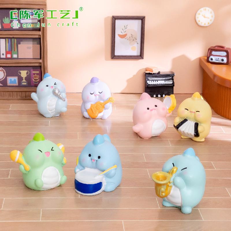 Phụ Kiện Tiểu Cảnh Tiểu cảnh khủng long nhạc hội mini trang trí xe và bàn (ZC-1027)