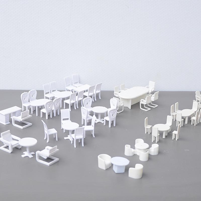 Phụ Kiện Mô Hình Bộ Bàn Ghế Nội Thất Mini Tỷ Lệ 1:50 (MH-80)