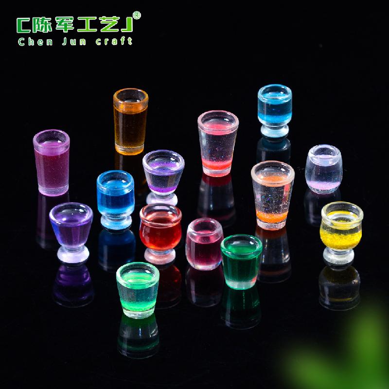 Phụ Kiện Tiểu Cảnh Tiểu cảnh ly rượu, nước trái cây DIY, phụ kiện tiểu cảnh mini bàn thu nhỏ đáng yêu (ZC-998)