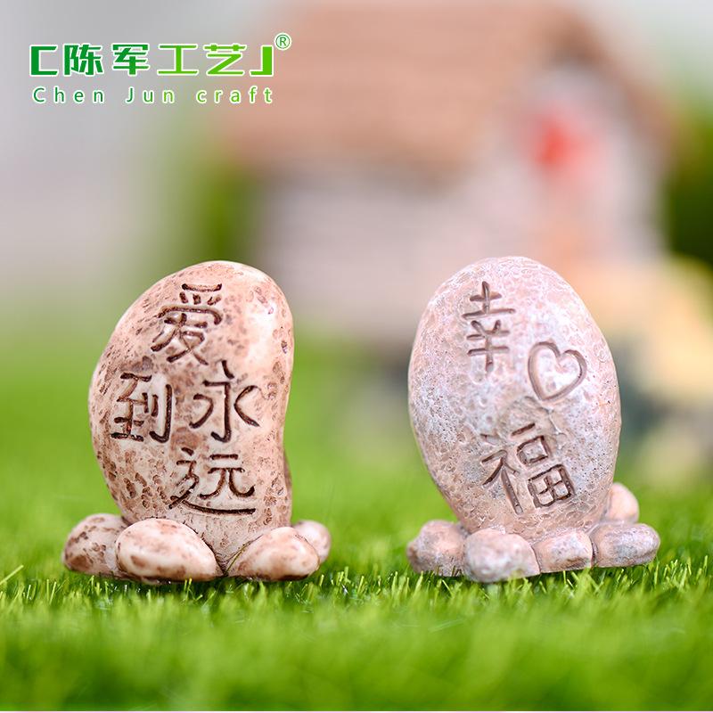 Phụ Kiện Tiểu Cảnh Tiểu cảnh đá tình yêu, quà tặng cây cảnh dễ thương DIY (ZC-611)