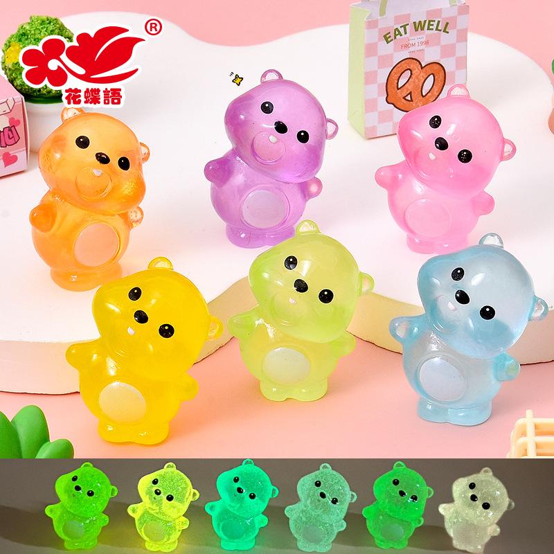 Phụ Kiện Nhỏ Xinh Hải ly phát sáng resin mini, tiểu cảnh, blind box, trang trí xe (NX-603)
