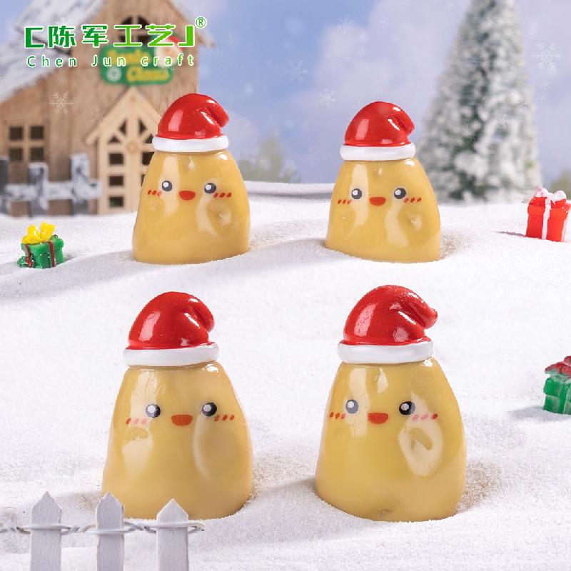 Phụ Kiện Tiểu Cảnh Tiểu cảnh người tuyết khoai tây mini trang trí Noel DIY (ZC-1130)