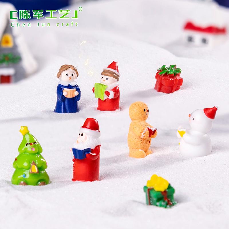 Phụ Kiện Tiểu Cảnh Tiểu cảnh dàn đồng ca Noel, trang trí tuyết mini DIY (ZC-411)