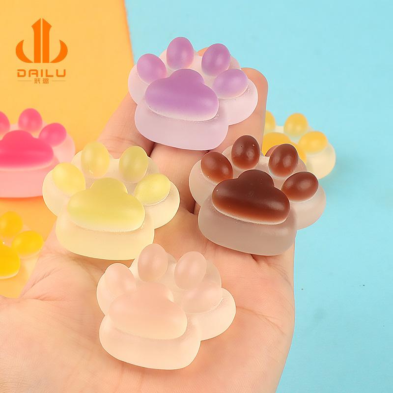 Charm LaBuBu 大号猫爪果冻 可爱磨砂diy奶油胶自制手机壳头饰发夹饰品树脂配件
