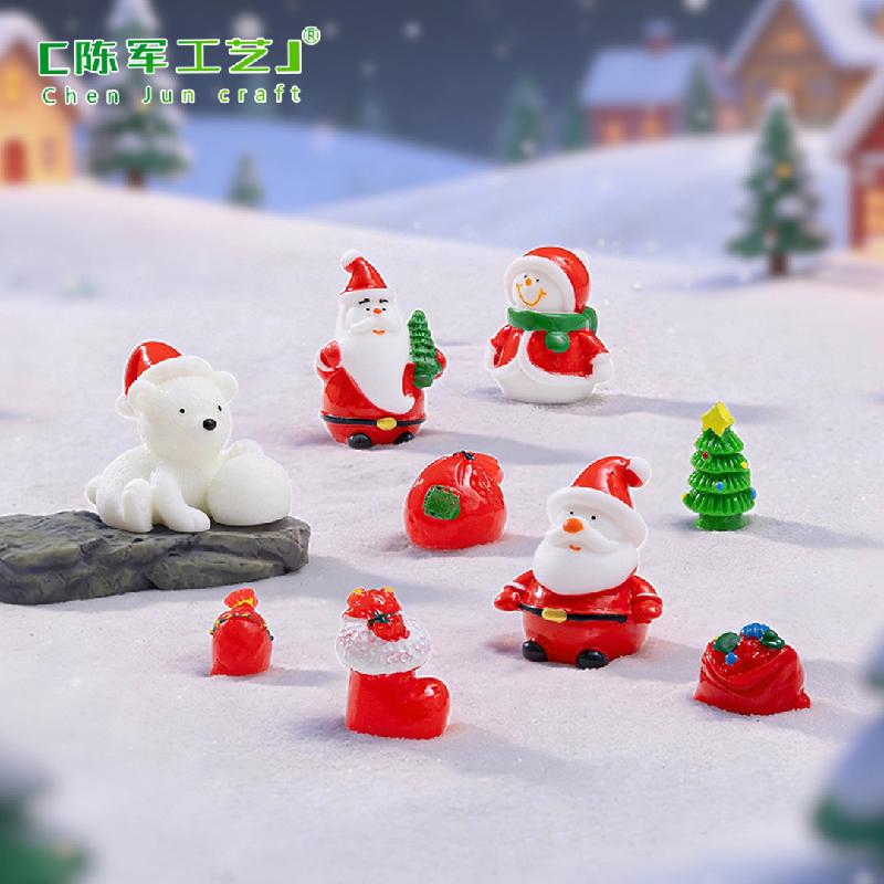 Phụ Kiện Tiểu Cảnh Tiểu cảnh ông già Noel và người tuyết, quà tặng học sinh mini (ZC-503)