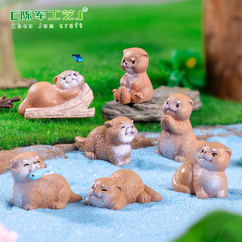 Phụ Kiện Tiểu Cảnh Tiểu cảnh rái cá DIY, phụ kiện tiểu cảnh mini bàn blind bag xe cute, đáng yêu (ZC-911)