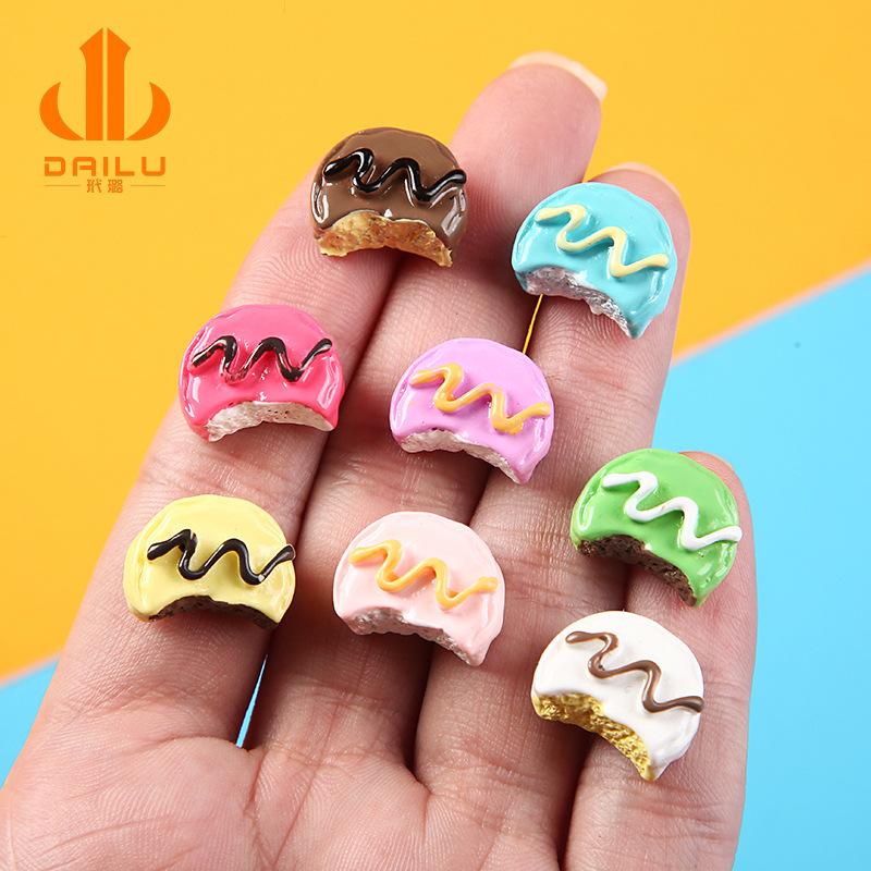 Charm LaBuBu 仿真蛋糕块食玩奶油胶手机壳diy手工滴胶自制发饰树脂配件