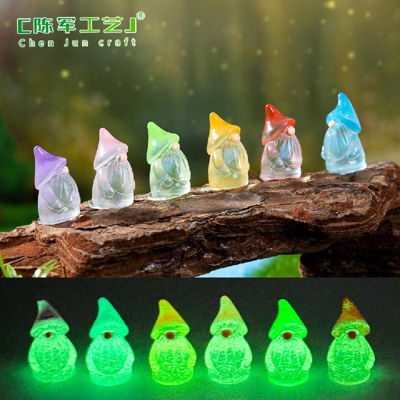 Phụ Kiện Tiểu Cảnh Tiểu cảnh ông già Easter phát sáng DIY, phụ kiện bàn tiểu cảnh mini (ZC-748)