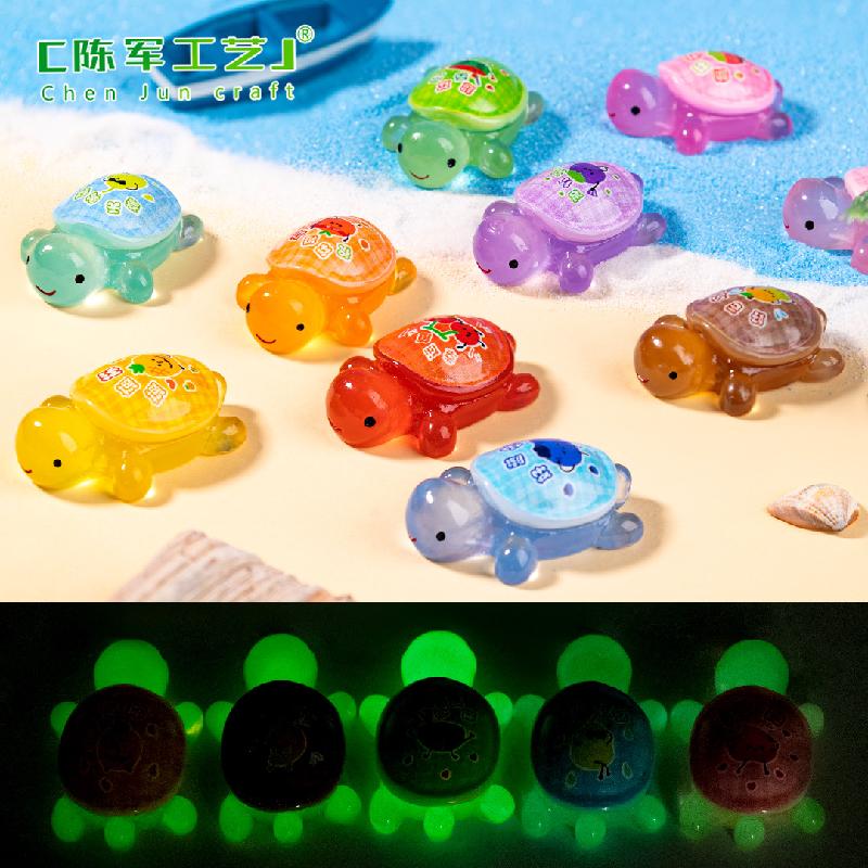 Phụ Kiện Tiểu Cảnh Tiểu cảnh rùa trái cây phát sáng DIY, phụ kiện tiểu cảnh mini resin treo bàn garden TikTok cute (ZC-1494)